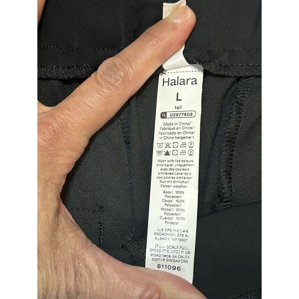 Halara Black Career Pants L Tall NWT Elastic Waist Casual Work Trousers - Picture 6 of 6
